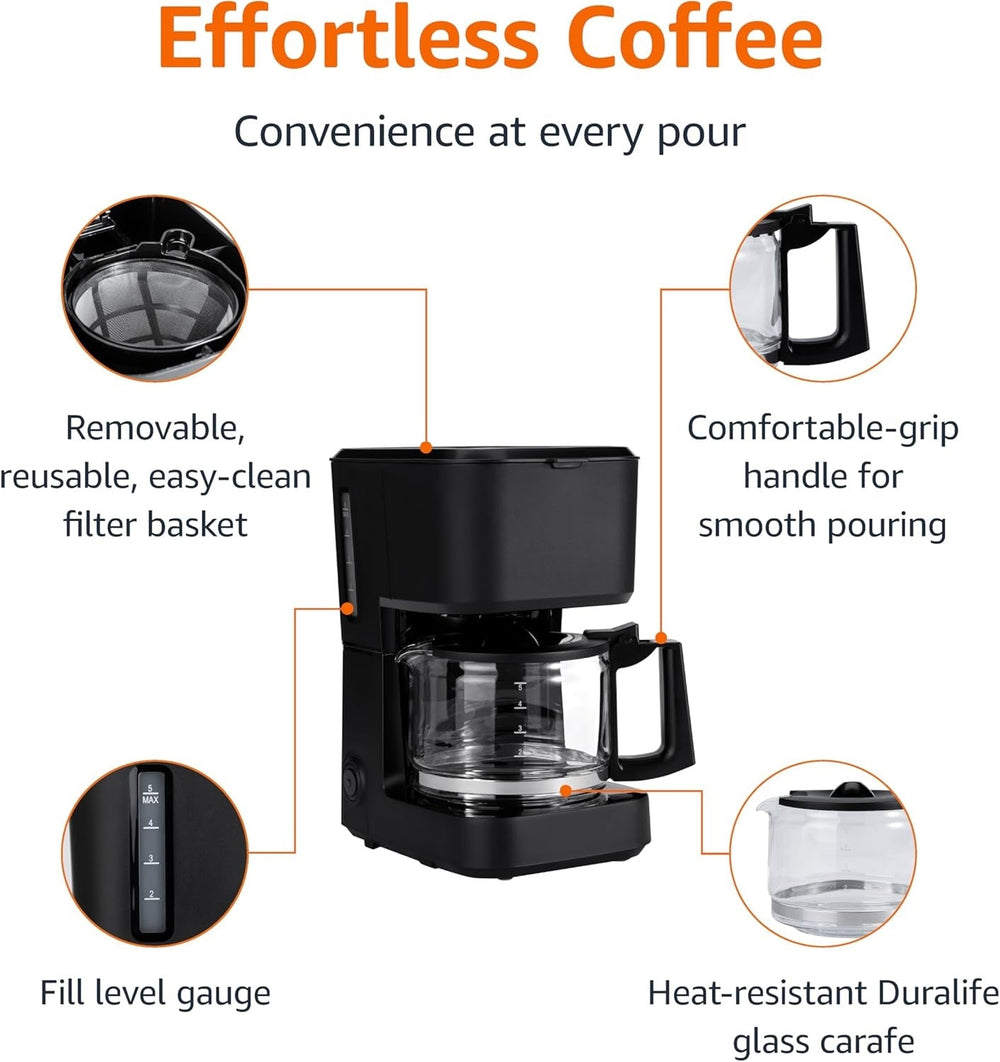 Basics 5-Cup Coffee Machine - From Where Finds -