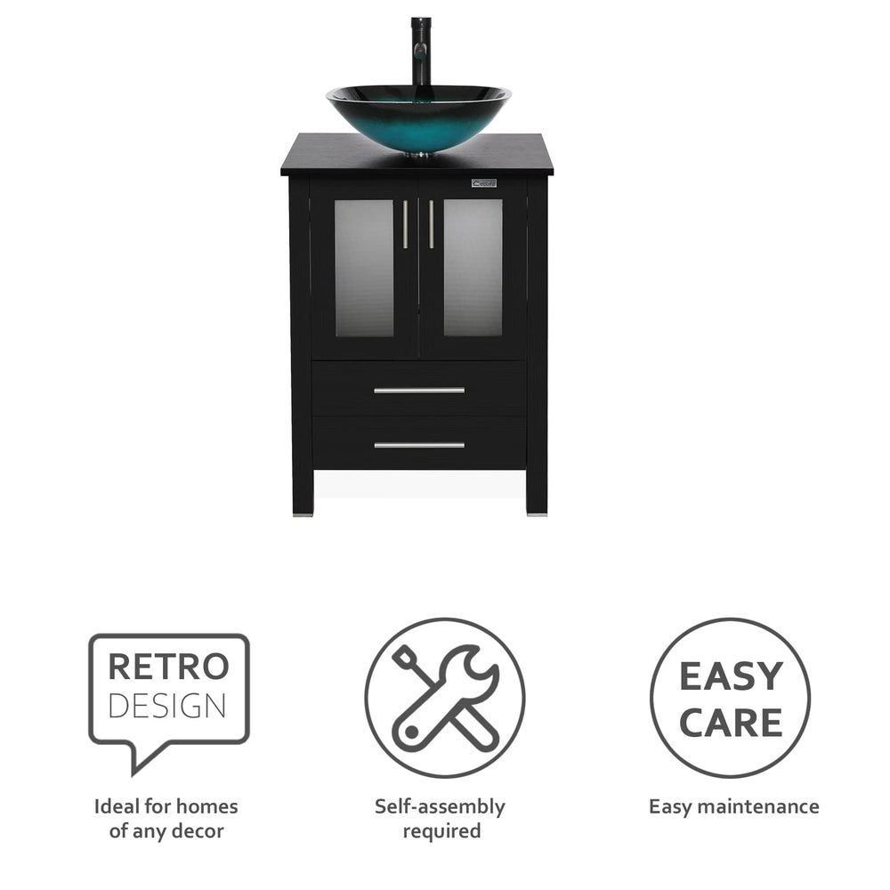 Bathroom Cabinet with Vessel Sink - From Where - 