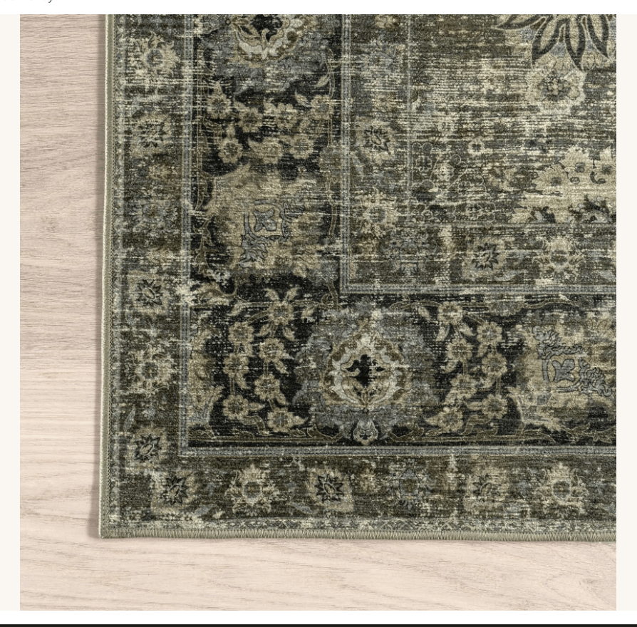 Bayberry Spill Proof Vintage Washable Rug - From Where Finds - 