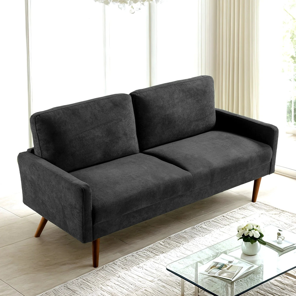 3 Seater Sofa Couch with Wood Legs