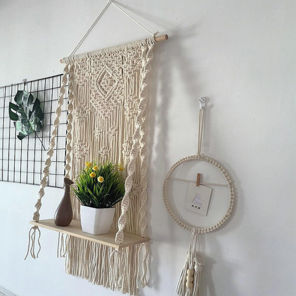 Bcughia Macrame Wall Hanging Decor - From Where - 