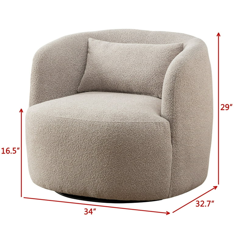 https://www.walmart.com/ip/34-Wide-Boucle-Swivel-Barrel-Chair-Assembly-Round-Upholstered-Armchair-Accent-Chair-Single-Sofa-Chair-Toss-Pillow-Living-Room-Bedroom-Taupe/5927813737