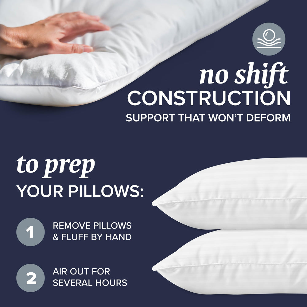 Beckham Hotel Bed Pillows (Set of 2) - From Where - 