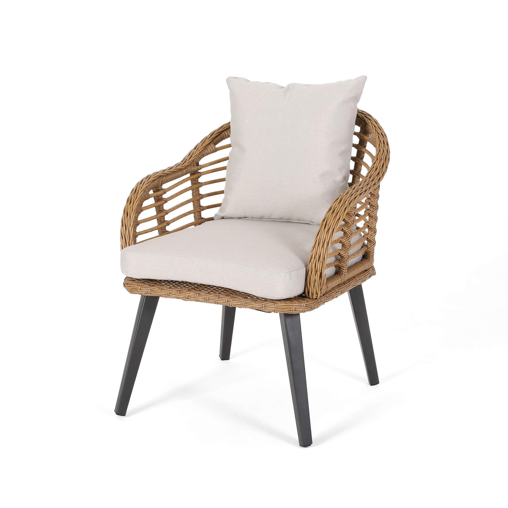 Becky Indoor Wicker Club Chairs (Set of 2) - From Where - 