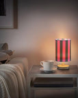 Bedside Lamp Pink Black Stripe Lamp - From Where - 