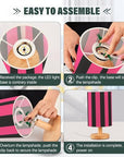 Bedside Lamp Pink Black Stripe Lamp - From Where - 