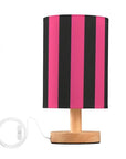 Bedside Lamp Pink Black Stripe Lamp - From Where - 