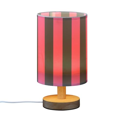Bedside Lamp Pink Black Stripe Lamp - From Where - 