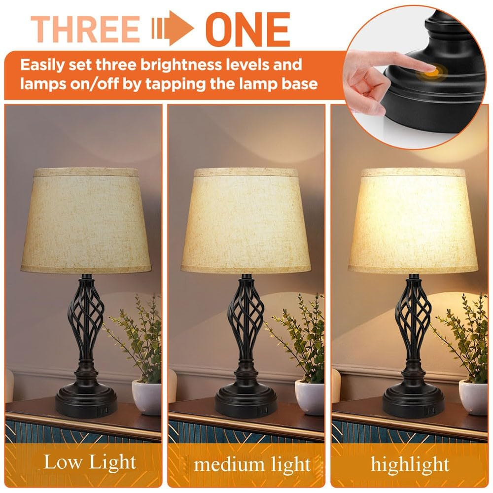 Bedside Lamp with Charging Port - From Where - 