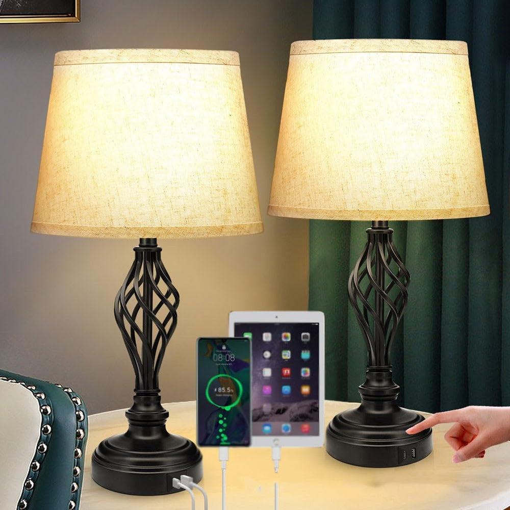 Bedside Lamp with Charging Port - From Where - 