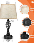 Bedside Lamp with Charging Port - From Where - 