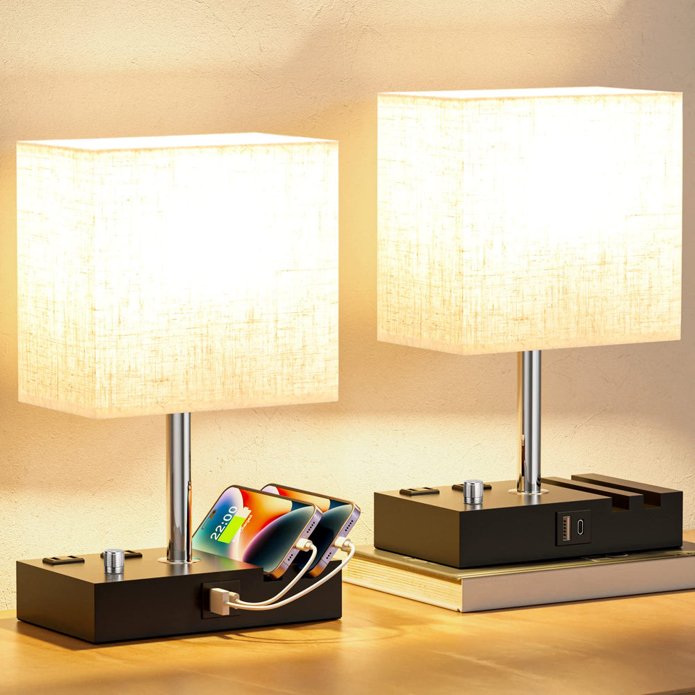 Bedside Lamps for Bedroom Set of 2 - From Where - 