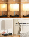 Bedside Lamps for Bedroom Set of 2 - From Where - 