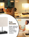 Bedside Lamps for Bedroom Set of 2 - From Where - 