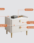 Bedside Table with Metal Handles - From Where - 