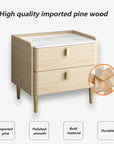 Bedside Table with Metal Handles - From Where - 