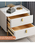 Bedside Table with Metal Handles - From Where - 