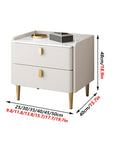 Bedside Table with Metal Handles - From Where - 