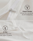 Bedsure 100% Washed Cotton Duvet Cover King Size - From Where - 