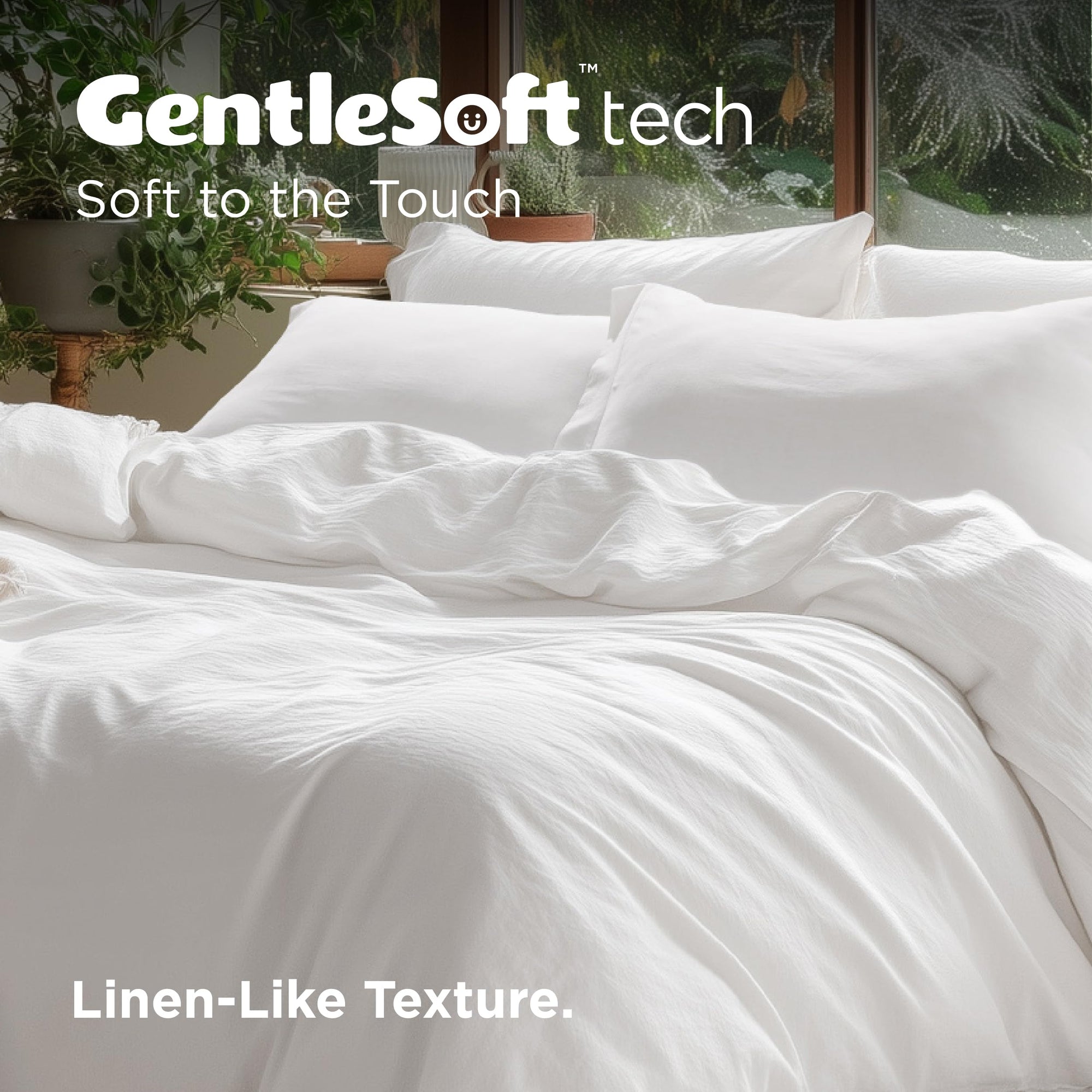 Bedsure 100% Washed Cotton Duvet Cover King Size - From Where - 