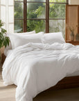 Bedsure 100% Washed Cotton Duvet Cover King Size - From Where - 