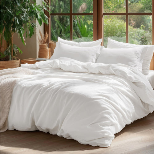 Bedsure 100% Washed Cotton Duvet Cover (King)