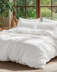 Bedsure 100% Washed Cotton Duvet Cover King Size - From Where - 