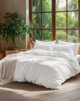 Bedsure 100% Washed Cotton Duvet Cover King Size - From Where - 