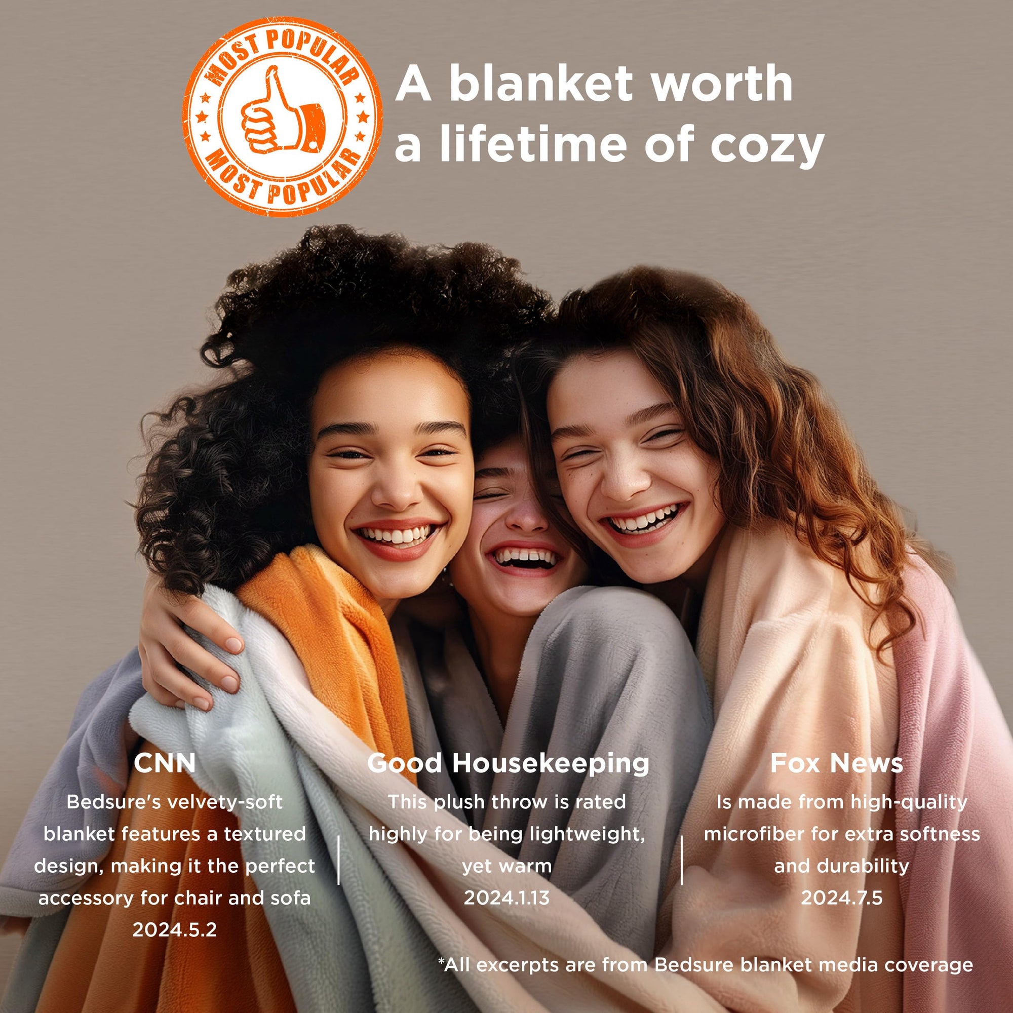Bedsure Fleece Blanket - From Where - 