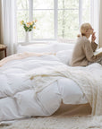 Bedsure White Duvet Cover with 2 Pillow Shams - King - From Where - 