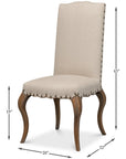 Beige Thorne Side Chair - From Where - 