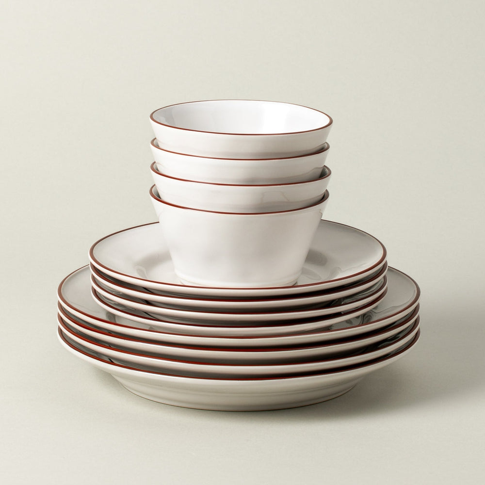 Beja 12 - Piece Dinnerware Set with Cereal Bowl - From Where Finds - 