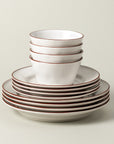 Beja 12 - Piece Dinnerware Set with Cereal Bowl - From Where Finds - 