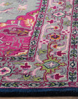 Bellagio Collection 3' x 5' Grey / Pink Rug - From Where - 