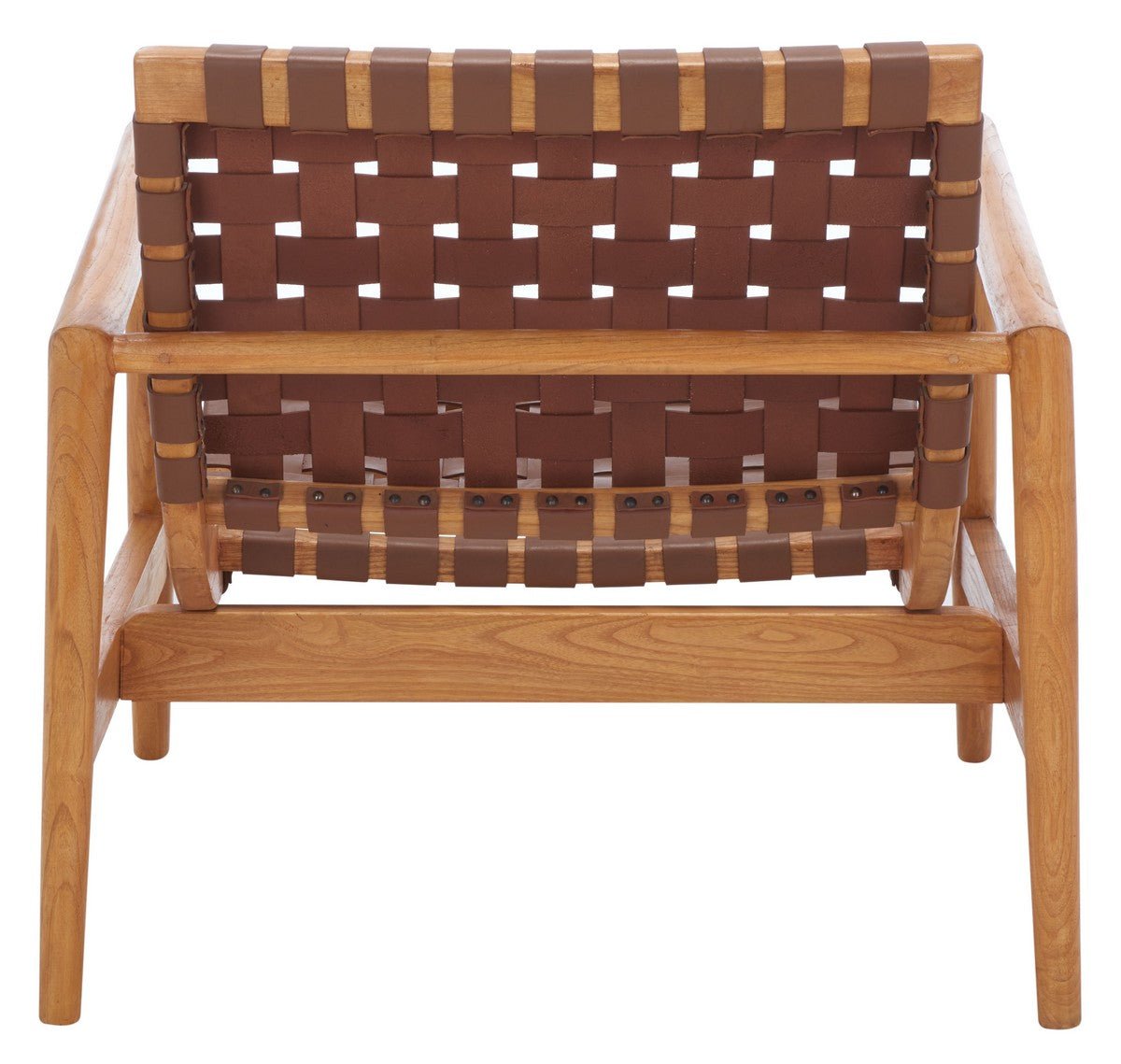 Bellona Leather Woven Accent Chair - From Where Finds - 