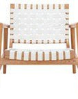 Bellona Leather Woven Accent Chair - From Where Finds - 
