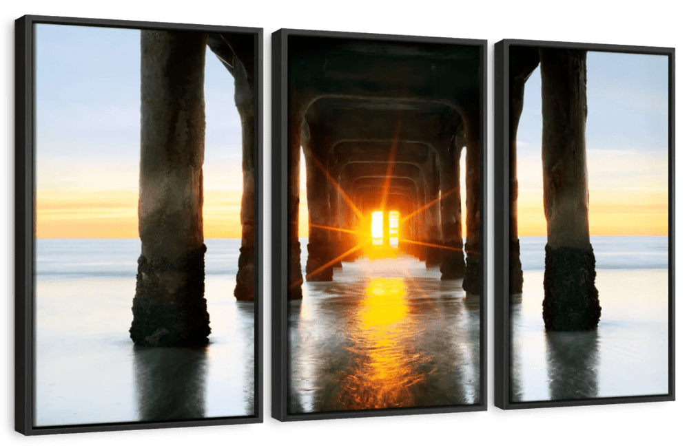 Beneath Manhattan Beach Pier Canvas Art - From Where - 