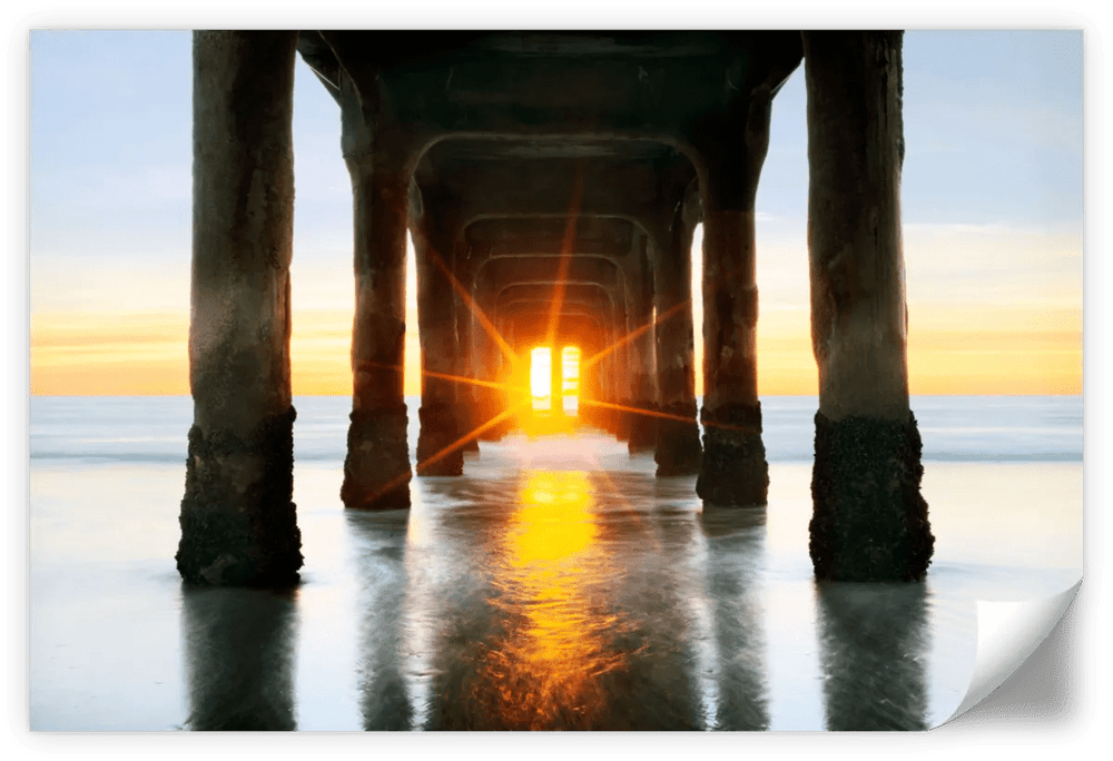 Beneath Manhattan Beach Pier Canvas Art - From Where - 
