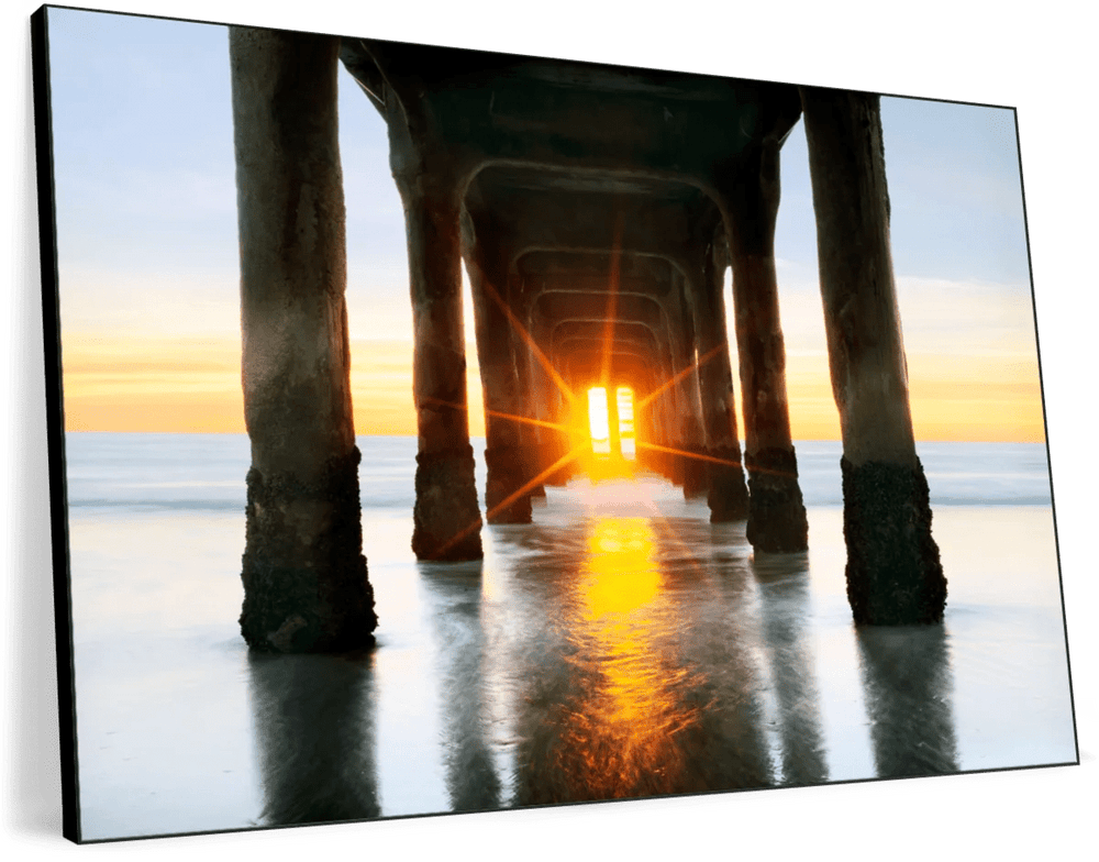 Beneath Manhattan Beach Pier Canvas Art - From Where - 