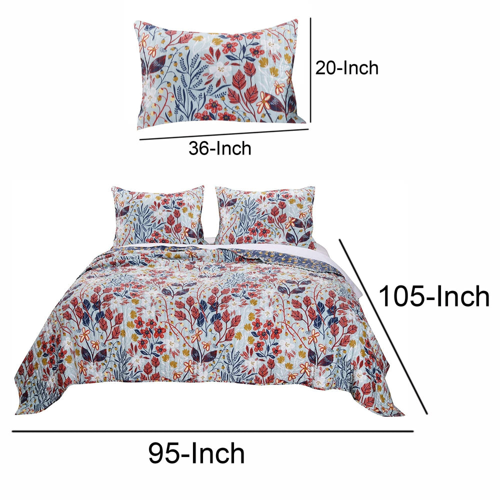 Benjara Piece Polyester Quilt Set - From Where - 