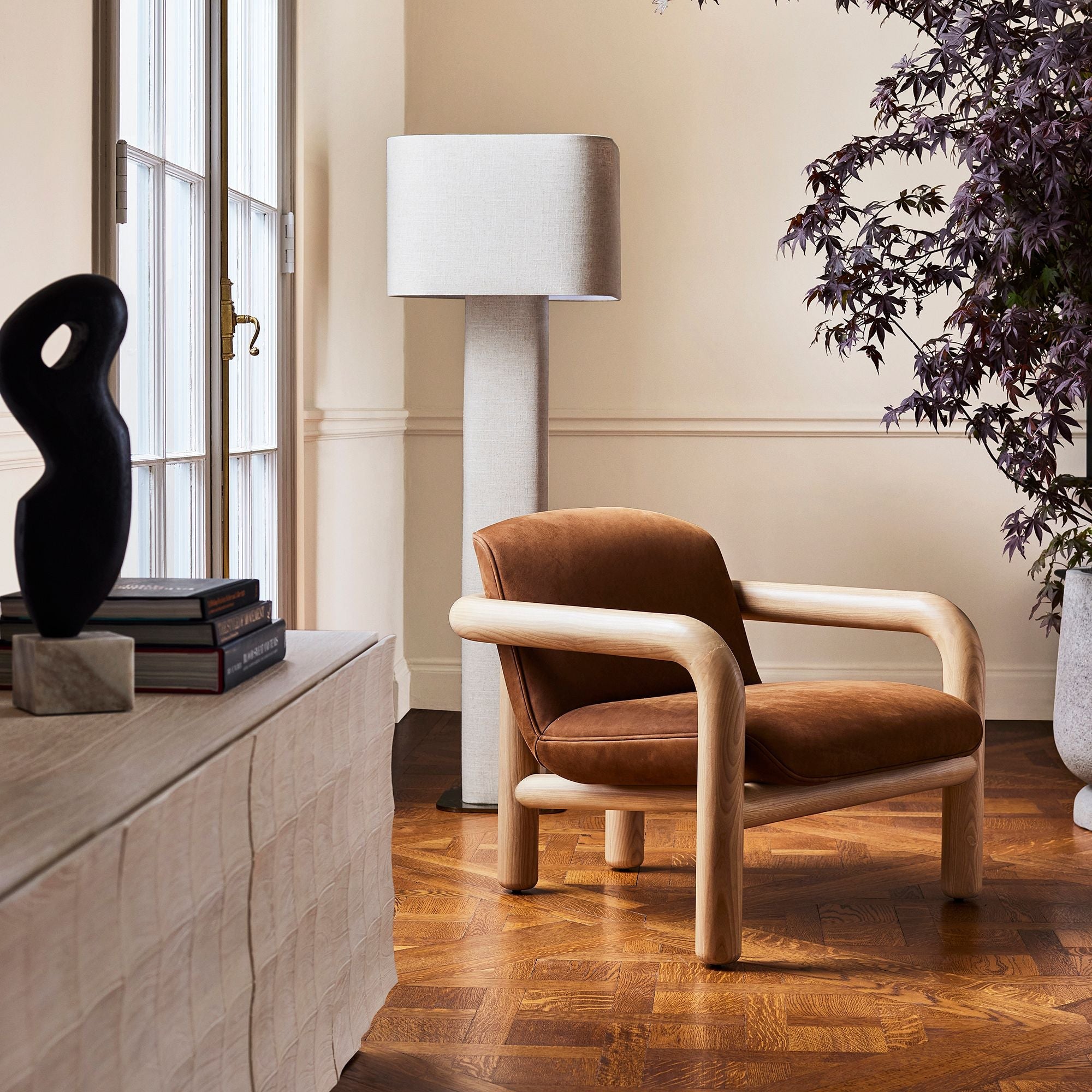 Benson Leather Chair - From Where - 