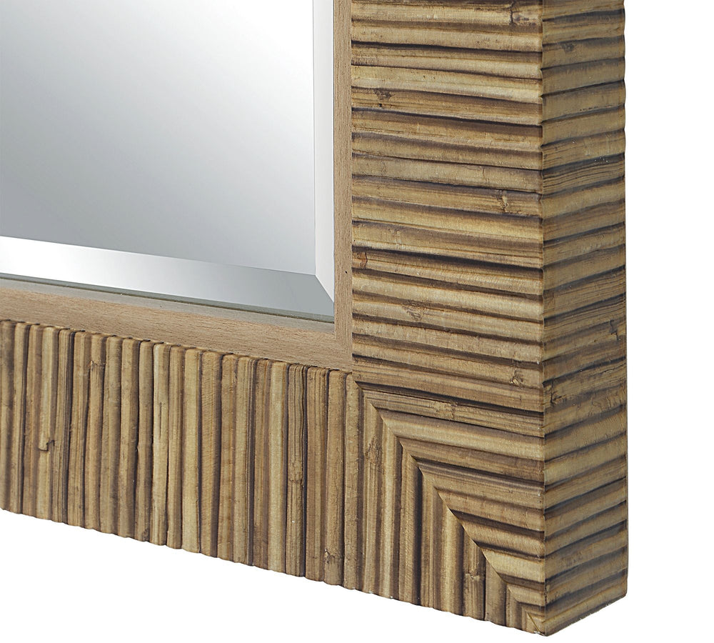 Berkshire Faux Rattan Wall Mirror - From Where - 