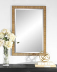 Berkshire Faux Rattan Wall Mirror - From Where - 