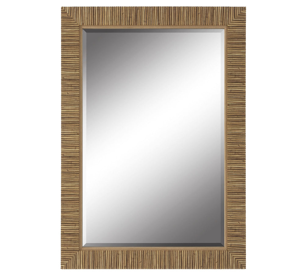 Berkshire Faux Rattan Wall Mirror - From Where - 