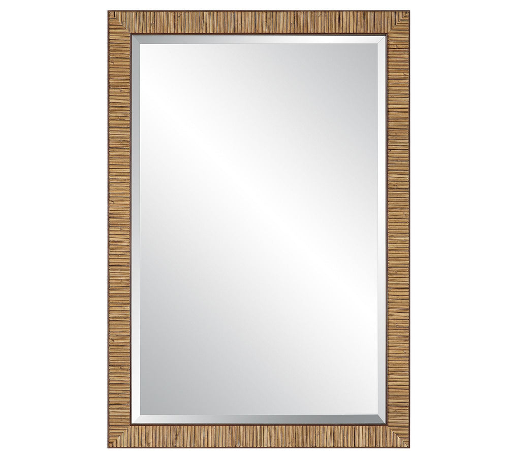 Berkshire Faux Rattan Wall Mirror - From Where - 