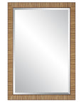 Berkshire Faux Rattan Wall Mirror - From Where - 