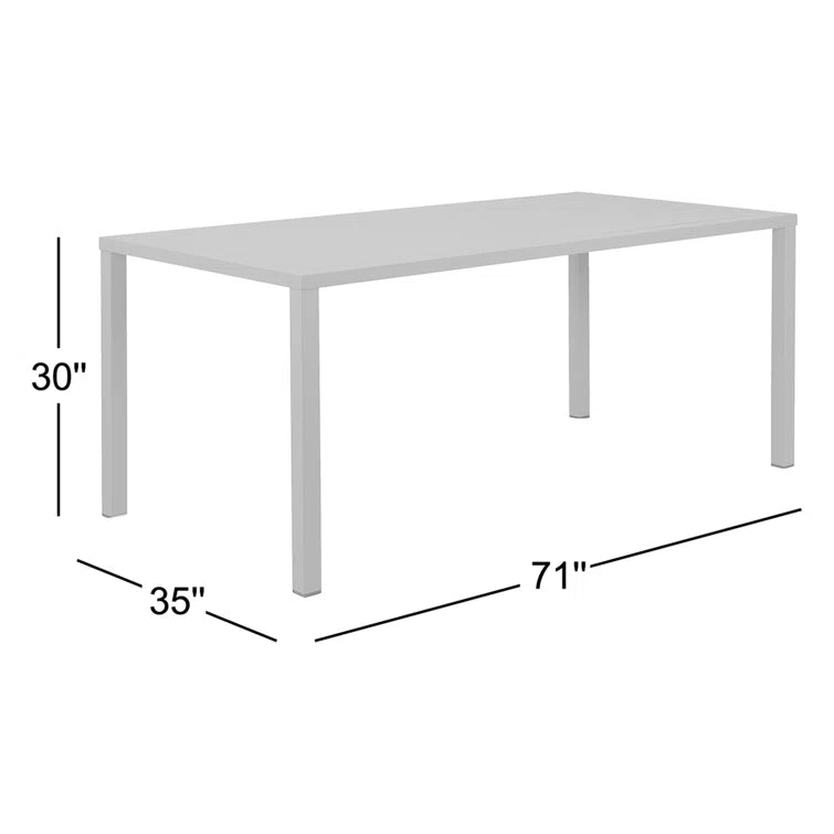 Bette Aluminum Outdoor Dining Table - From Where - 