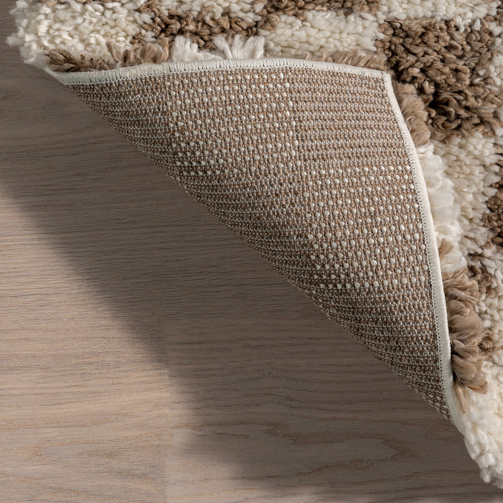 Bettie Retro Checkered Shag Rug - From Where Finds - 