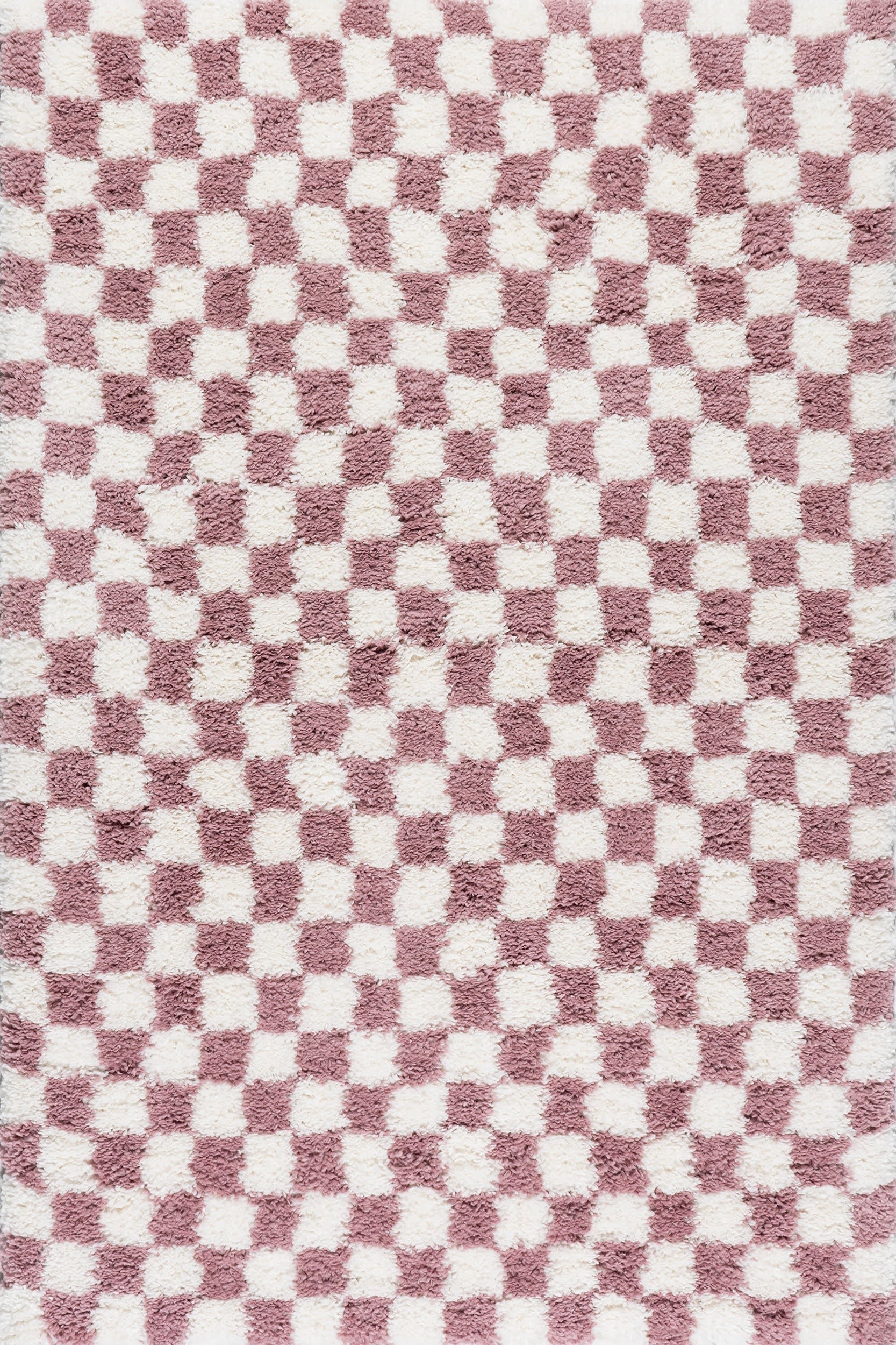Bettie Retro Checkered Shag Rug - From Where Finds - 