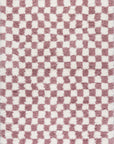 Bettie Retro Checkered Shag Rug - From Where Finds - 